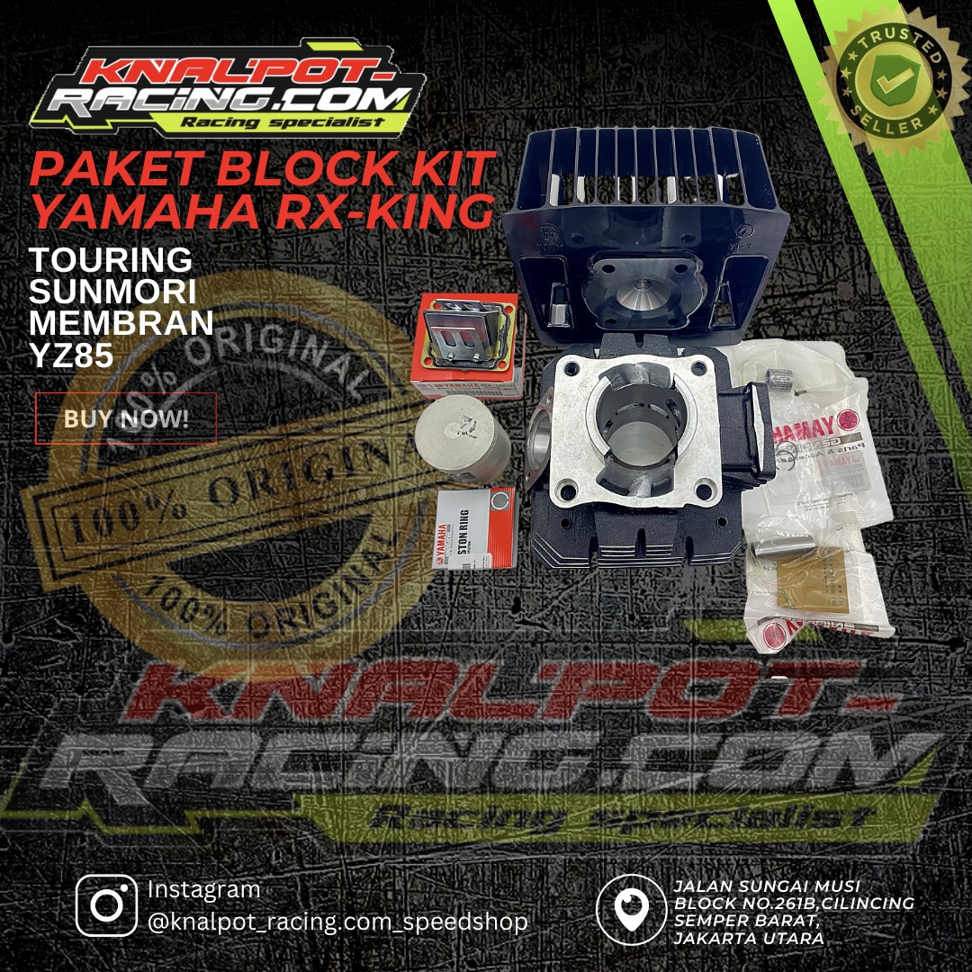PAKET BLOCK KIT RXKING TOURING SUNMORI MEMBRAN YZ85